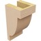 Ekena Millwork 4"W x 4"D x 8"H Wide Alpine Rough Cedar Woodgrain TimberThane Corbel, Primed Tan CORUR04X04X08ALPRCPR - alternate 4